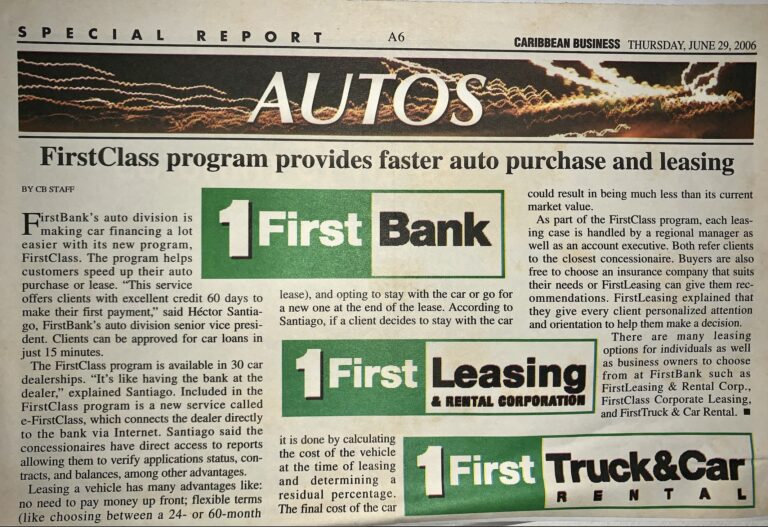 FirstClass program provides faster auto purchase and leasing