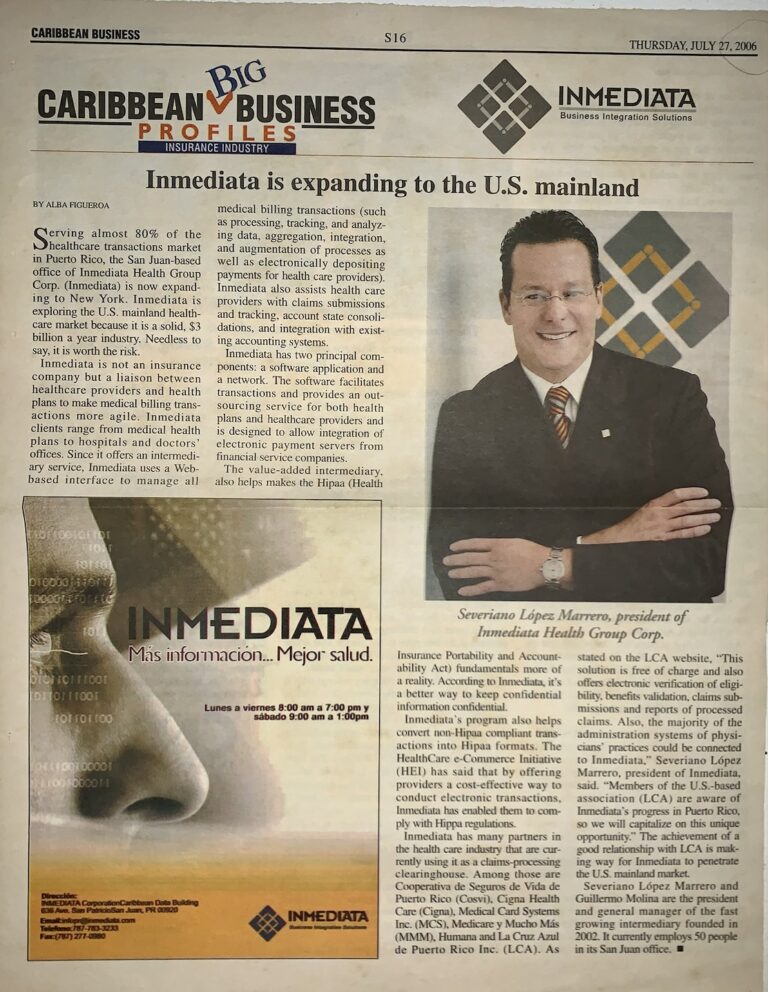 Inmediata is expanding to the U.S. mainland